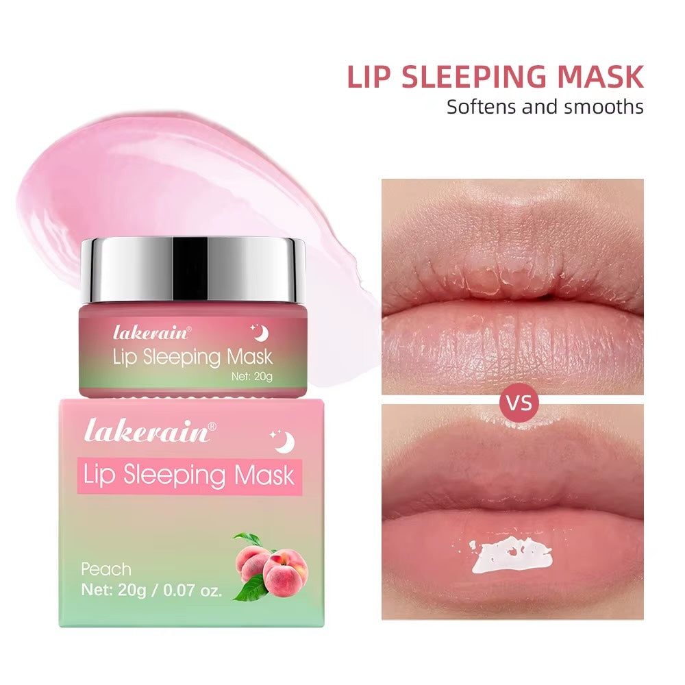 Lakerain Peach Collagen Lip Mask – Repairing & Moisturizing Overnight Care 20g/0.07oz.