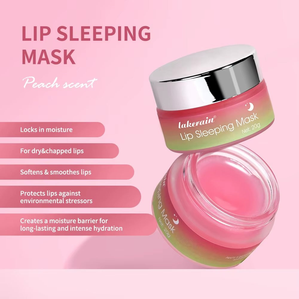 Lakerain Peach Collagen Lip Mask – Repairing & Moisturizing Overnight Care 20g/0.07oz.