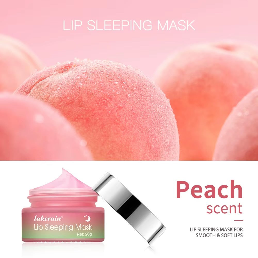 Lakerain Peach Collagen Lip Mask – Repairing & Moisturizing Overnight Care 20g/0.07oz.